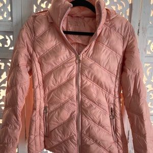 Michael Kors pink puffer jacket